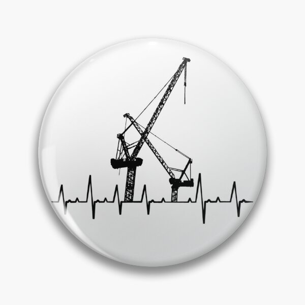 Item preview, Cranes heartbeat crane crane operator construction worker gift designed and sold by leofel.