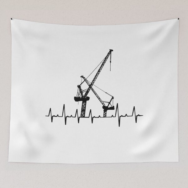 Item preview, Cranes heartbeat crane crane operator construction worker gift designed and sold by leofel.