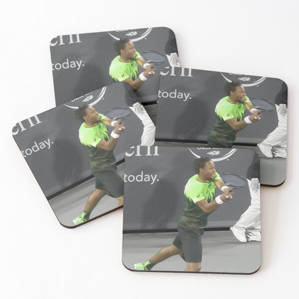 Item preview, Gaël Monfils jumping backhand designed and sold by ArtForKnowledge.