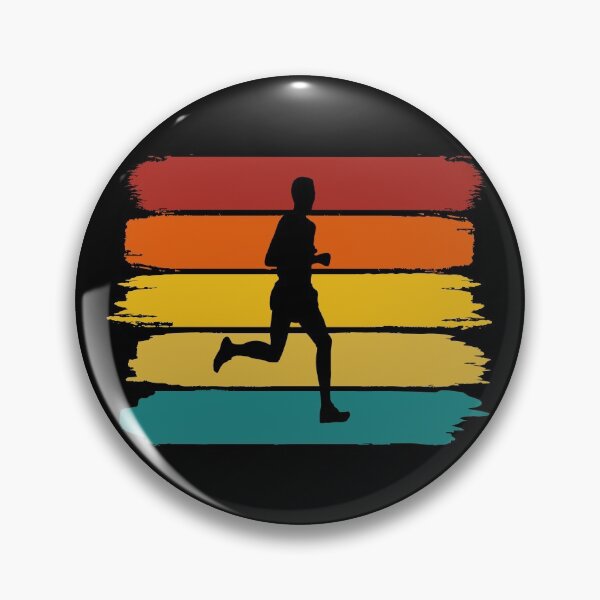 Item preview, Trail Runner - Retro Brushed Stripes designed and sold by HeatherPore.