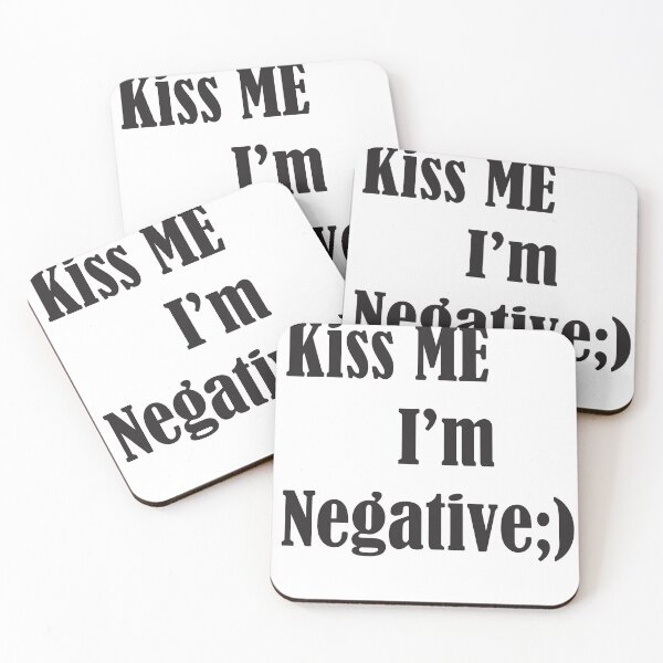 Item preview, Kiss me, I am Negative designed and sold by badassgentleman.