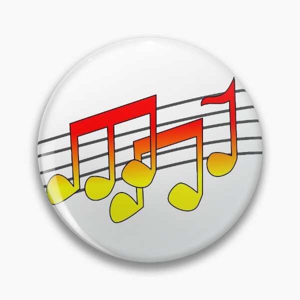 Item preview, Red and Yellow Music Notes designed and sold by Uma8.