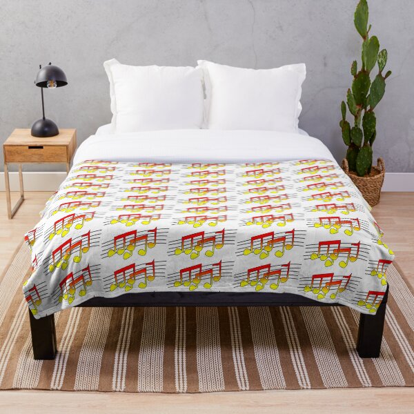 Item preview, Red and Yellow Music Notes designed and sold by Uma8.