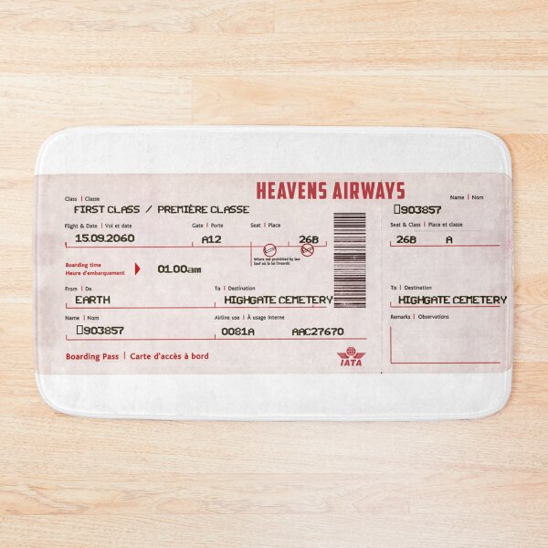 Item preview, Highgate Cemetery Boarding Pass Ticket Funny designed and sold by gamerzemporium.