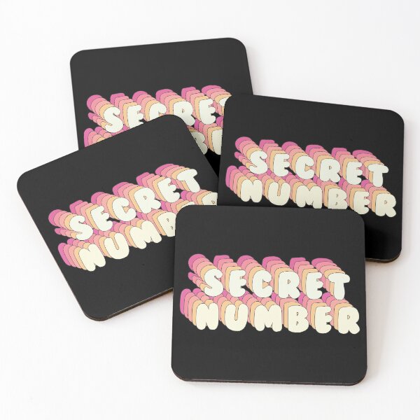 Item preview, SECRET NUMBER - Cute Kpop Girl Group Name Text PINK PEACH designed and sold by SugarSaint.