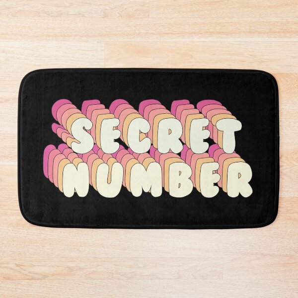 Item preview, SECRET NUMBER - Cute Kpop Girl Group Name Text PINK PEACH designed and sold by SugarSaint.