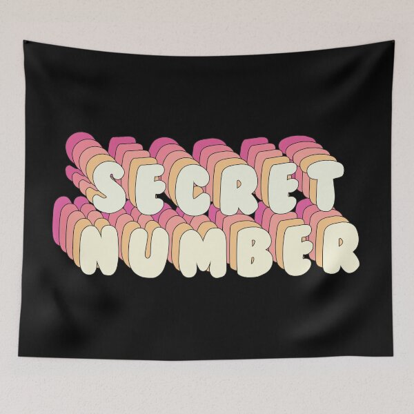 Item preview, SECRET NUMBER - Cute Kpop Girl Group Name Text PINK PEACH designed and sold by SugarSaint.