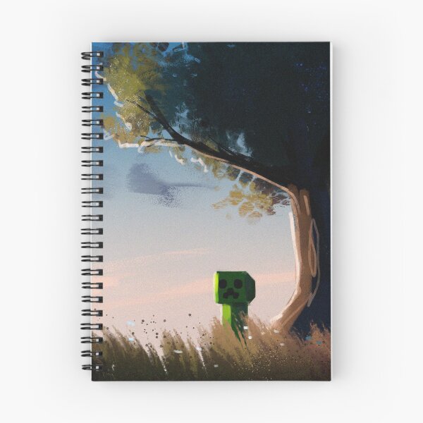Item preview, Minecraft Creeper Sunset Aesthetic Painting designed and sold by JaypegDesigns.