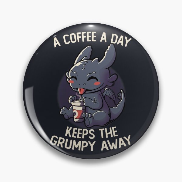 Item preview, A Coffee a Day Keeps The Grumpy Away Funny Cute Gift designed and sold by EduEly.
