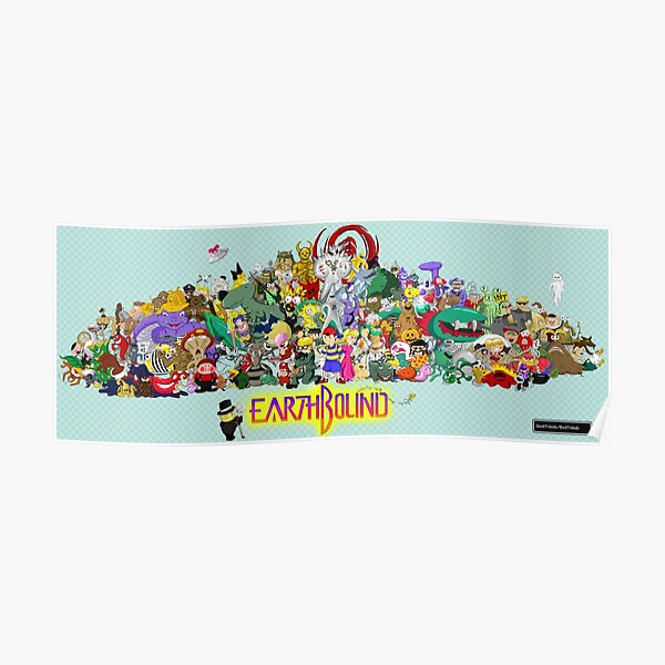 Earthbound Poster - Good Friends, Bad Friends Poster