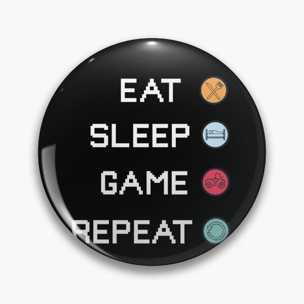 Artikelvorschau, Eat Sleep Game Repeat - Gaming Zocken Videospiele entworfen und verkauft von Ibu83.