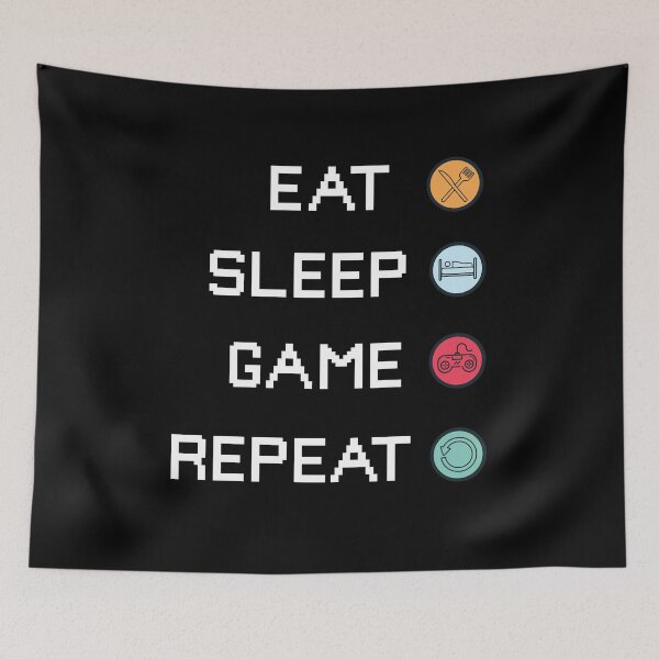 Item preview, Eat Sleep Game Repeat - Gaming Gaming Video Games designed and sold by Ibu83.