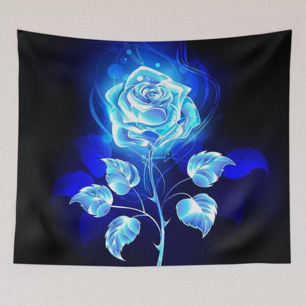 Item preview, Glowing Neon Blue Rose designed and sold by ReesDesigns.