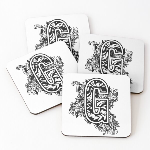 Item preview, Floral letter G designed and sold by DarkArtStudio.