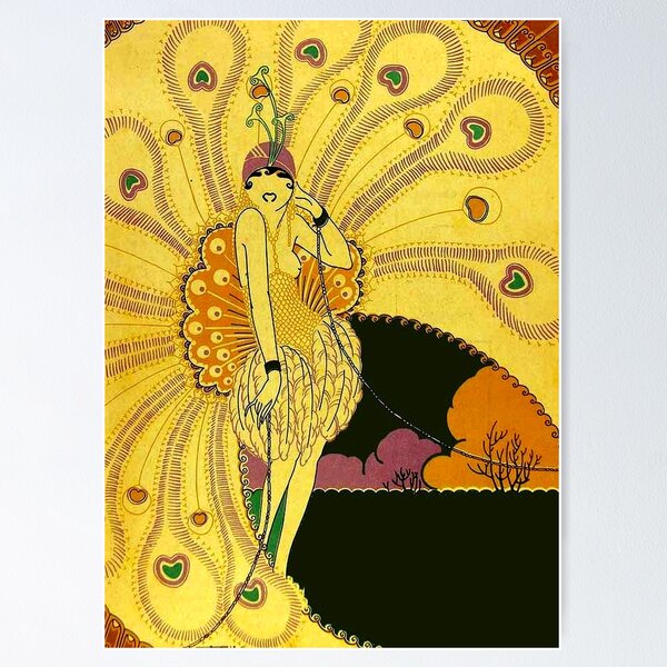 Item preview, FLAPPER : Vintage 1926 Art Deco Beautiful Print designed and sold by posterbobs.