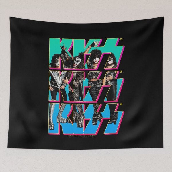 Item preview, KISS Band Triple Logo Retro Design designed and sold by designminimal.