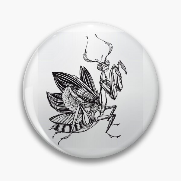 Item preview, Praying Mantis Illustration designed and sold by MisterGooseShop.