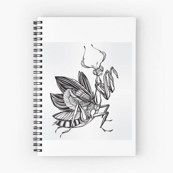 Item preview, Praying Mantis Illustration designed and sold by MisterGooseShop.
