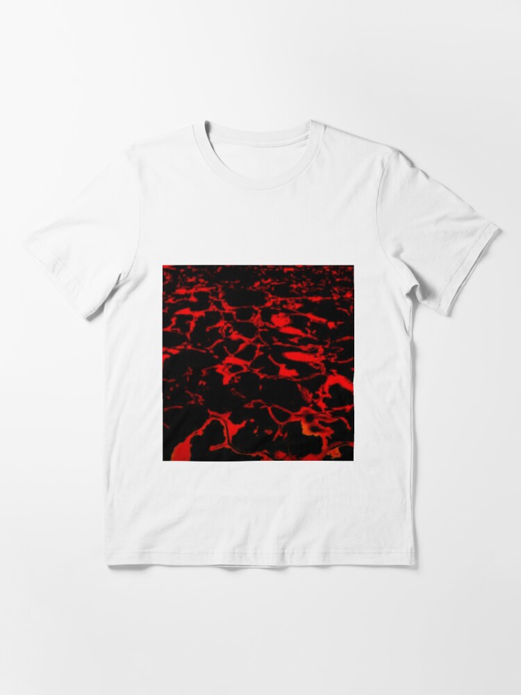 Alternate view of waters glimmer black and red Essential T-Shirt