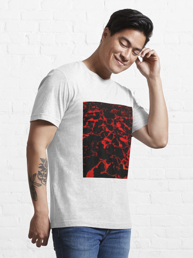 Alternate view of waters glimmer black and red Essential T-Shirt