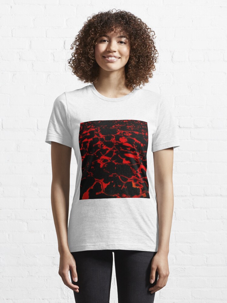 Alternate view of waters glimmer black and red Essential T-Shirt