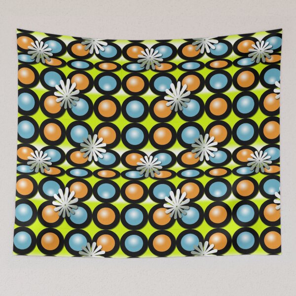 Item preview, Doted in Blue Orange and Yellow Pattern Design 361 designed and sold by Artnigel.