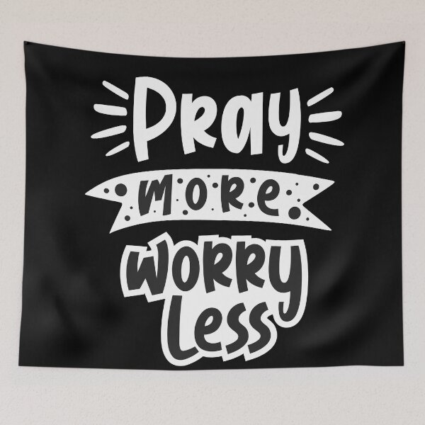Item preview, Pray More Work Less designed and sold by FAITHandPEACE.
