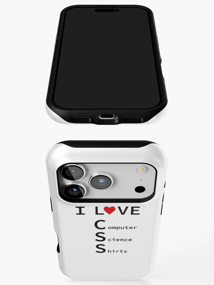 Thumbnail 3 of 4, iPhone Case, I Love CSS, Software Engineer, Computer Science, Web, WWW, Programming Humor, HTML designed and sold by Max-Wear.