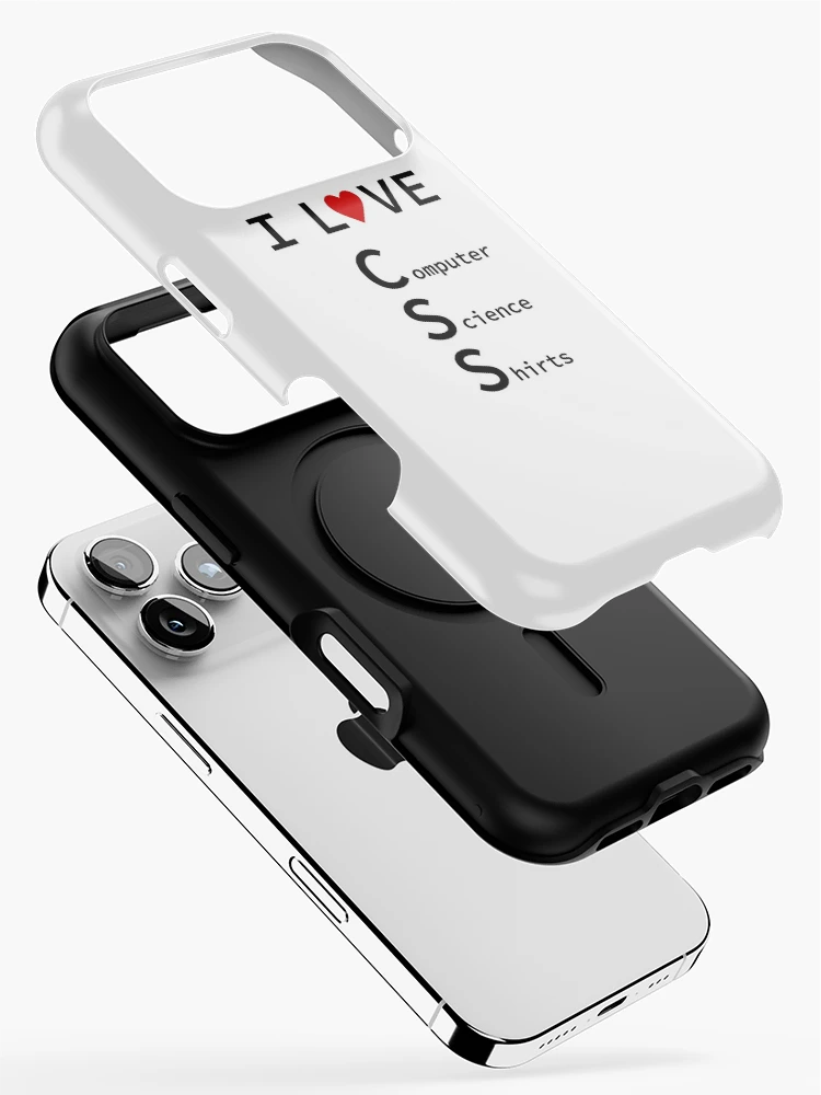 Thumbnail 2 of 4, iPhone Case, I Love CSS, Software Engineer, Computer Science, Web, WWW, Programming Humor, HTML designed and sold by Max-Wear.