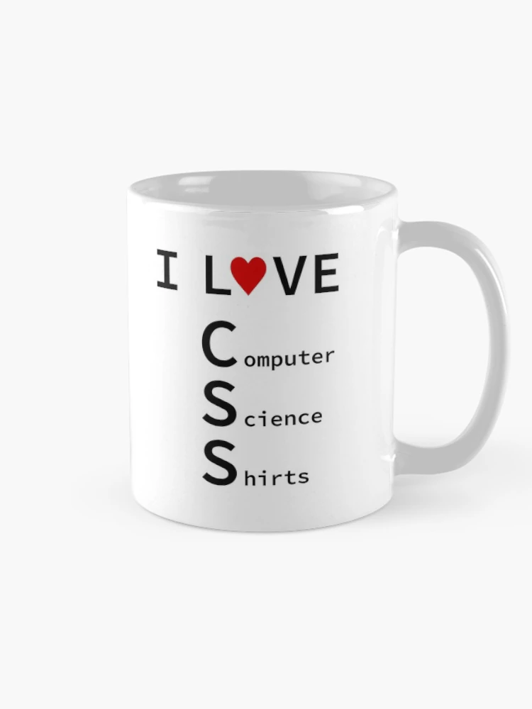Thumbnail 3 of 6, Coffee Mug, I Love CSS, Software Engineer, Computer Science, Web, WWW, Programming Humor, HTML designed and sold by Max-Wear.
