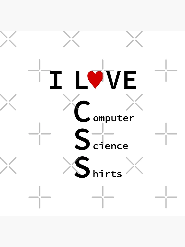 Thumbnail 4 of 4, Pillow, I Love CSS, Software Engineer, Computer Science, Web, WWW, Programming Humor, HTML designed and sold by Max-Wear.