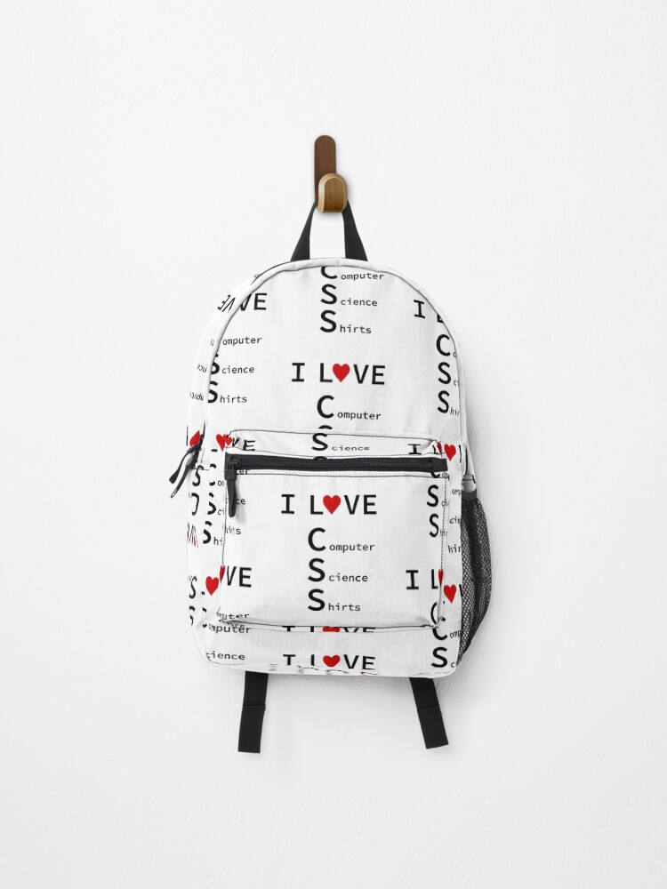Thumbnail 1 of 3, Backpack, I Love CSS, Software Engineer, Computer Science, Web, WWW, Programming Humor, HTML designed and sold by Max-Wear.