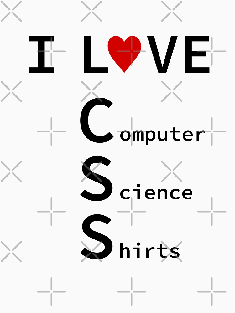 Thumbnail 4 of 4, V-Neck T-Shirt, I Love CSS, Software Engineer, Computer Science, Web, WWW, Programming Humor, HTML designed and sold by Max-Wear.