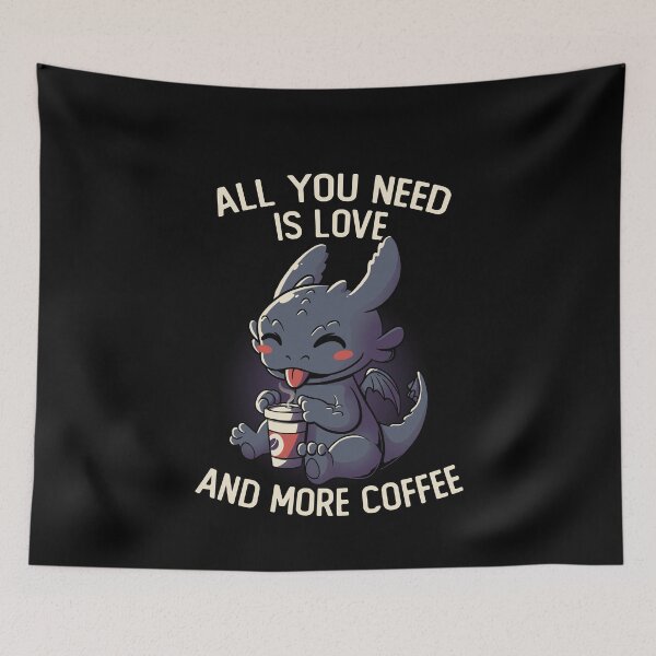 Item preview, All You Need Is Love And More Coffee Funny Cute Gift designed and sold by EduEly.