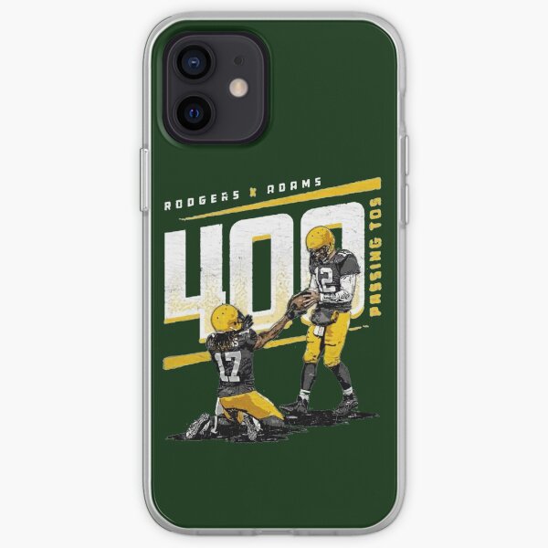 Rodgers and Adams 400 passing tos for Green Bay Packers fans iPhone Soft Case
