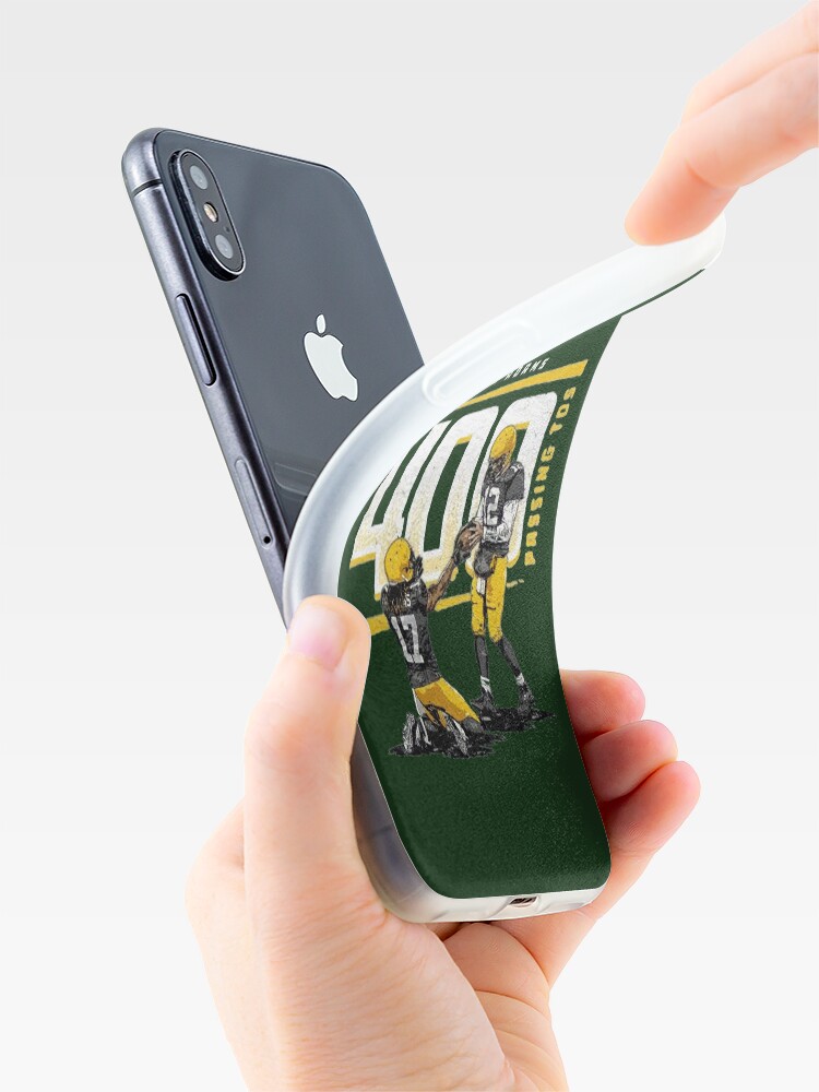 Alternate view of Rodgers and Adams 400 passing tos for Green Bay Packers fans iPhone Case & Cover