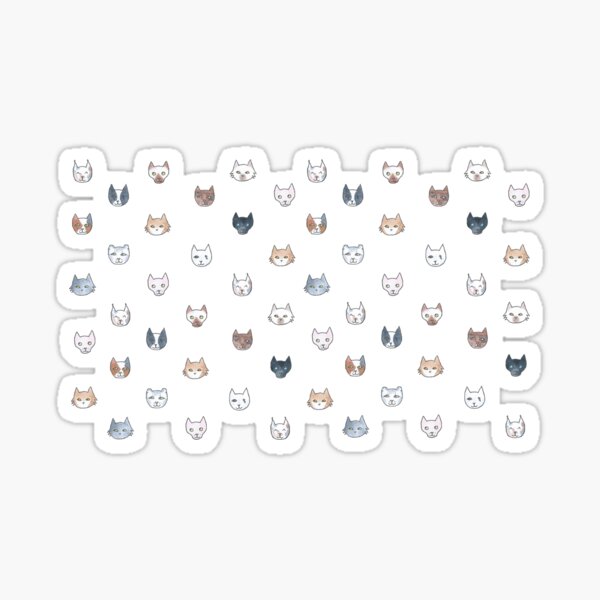 cats (by Eva) Sticker