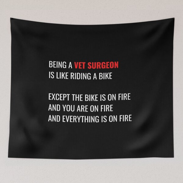 Item preview, Vet Surgeon On Fire designed and sold by Lolas-Creations.