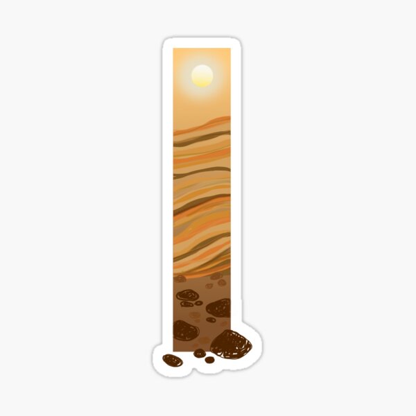 Artikel-Vorschau von Desert Monolith Illustration, designt und verkauft von ec-illustration.