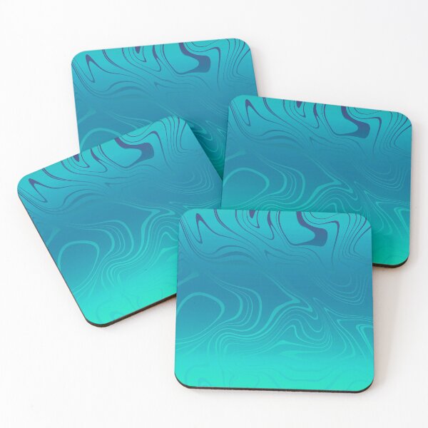 Item preview, Caribbean Metallic Marble designed and sold by Lucky-Town-Art.