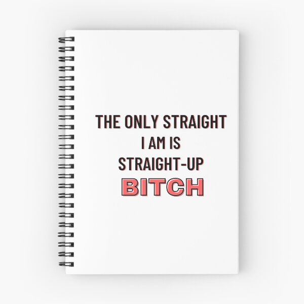 Item preview, Glee Meme Funny Quote | The Only Straight I am is Straight Up Bitch | Santana Lopez Quote | LGBTQ Quote designed and sold by odetospace.