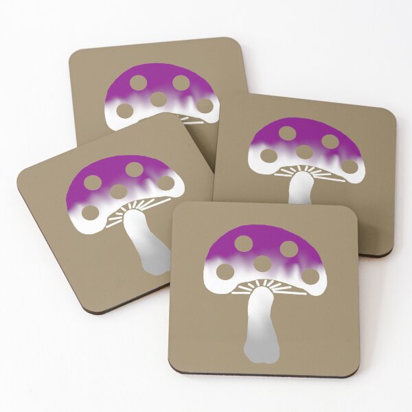 Item preview, Ace Pride Mushroom designed and sold by LochNestFarm.
