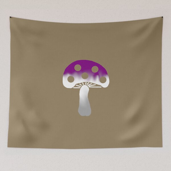 Item preview, Ace Pride Mushroom designed and sold by LochNestFarm.