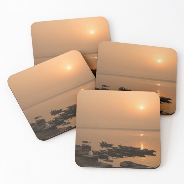Item preview, Sunrise Over the Ganges River in Varanasi, India designed and sold by raisbeckfoto.