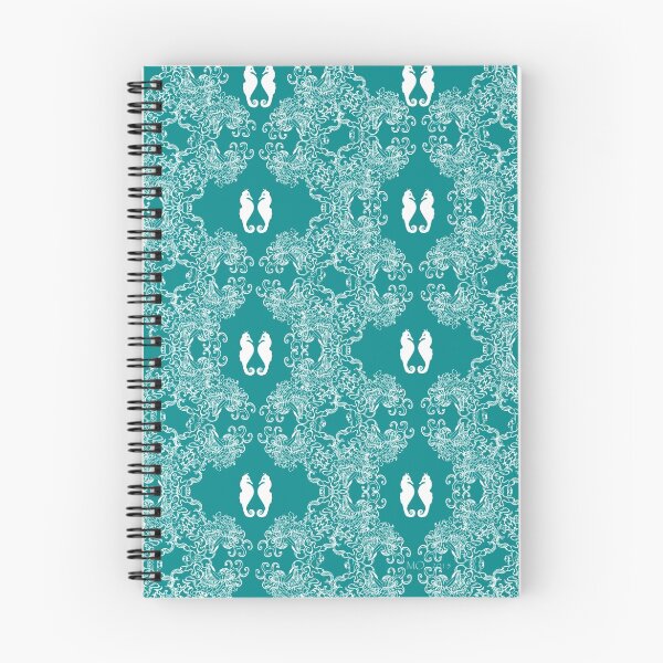 Item preview, Teal n White Abstract Seahorse Sketch designed and sold by Maureen Zaharie.