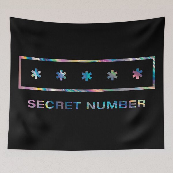 Item preview, SECRET NUMBER - Cute Kpop Girl Group Name Text AESTHETIC designed and sold by SugarSaint.
