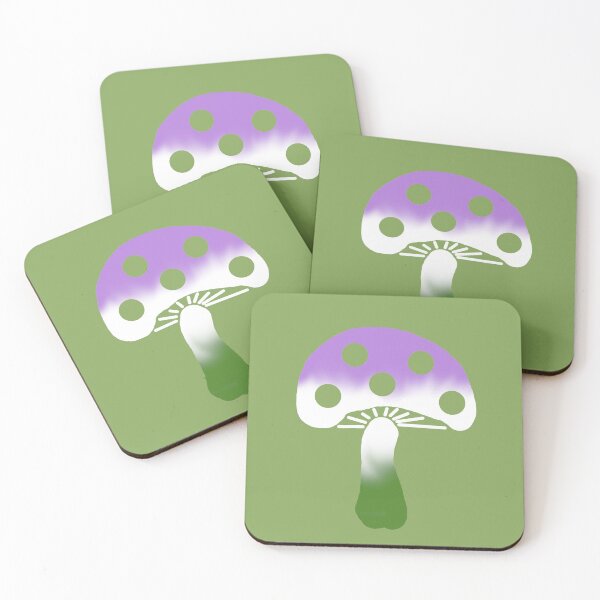 Item preview, Genderqueer Pride Mushroom designed and sold by LochNestFarm.