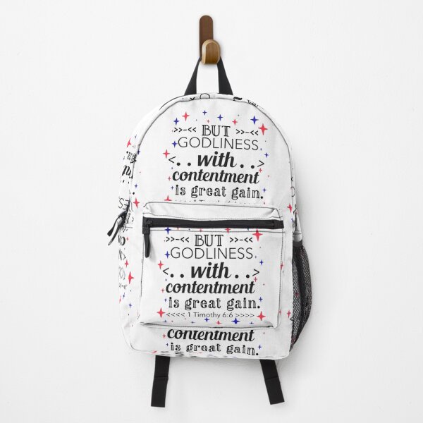 Item preview, But Godliness With Contentment Is Great Gain, 1 Timothy 6:6 designed and sold by bugtalk.