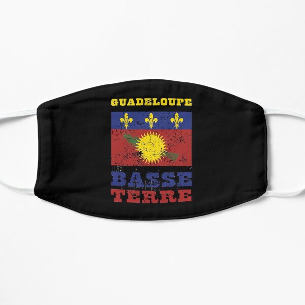 Drapeau de la Guadeloupe Masque sans plis
