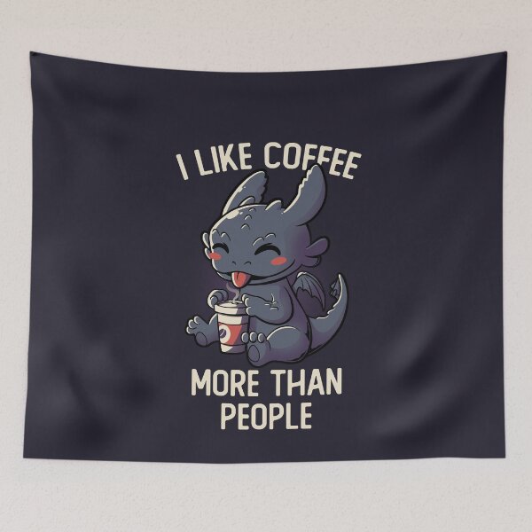 Item preview, I Like Coffee More Than People Funny Cute Gift designed and sold by EduEly.